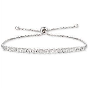 Macy’s Diamond Bolo Bracelet (1/10 ct. t.w.)